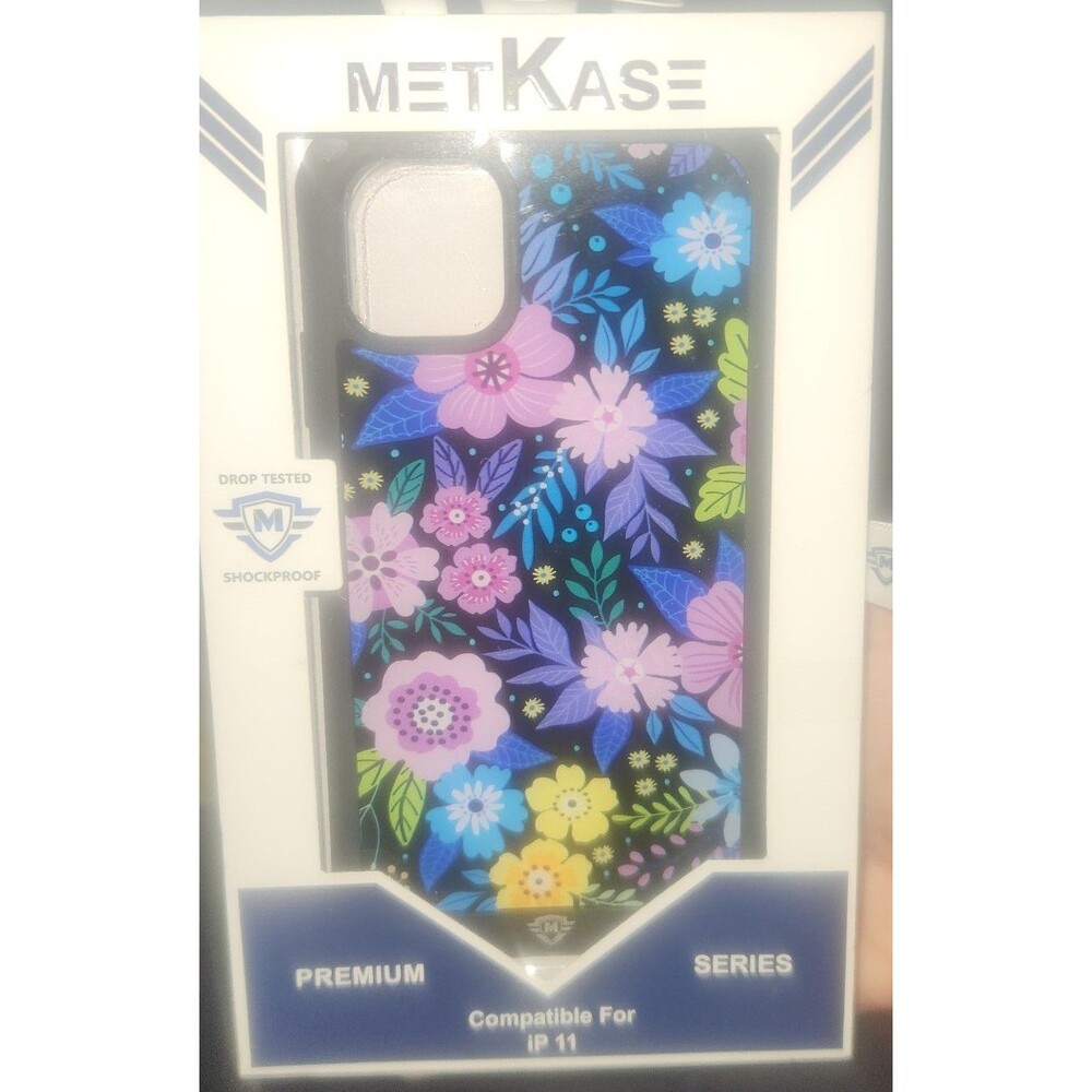New METKASE Premium Series iPhone 11 Case Floral Flowers Shockproof